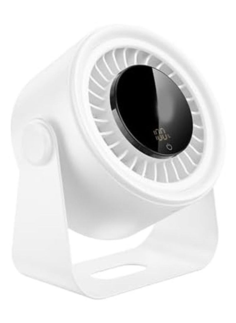 Hoco HX66 Desktop Circulating Fan - Whisper-Quiet White Compact Cooling Solution for Home, Office, or Study  - Image 1