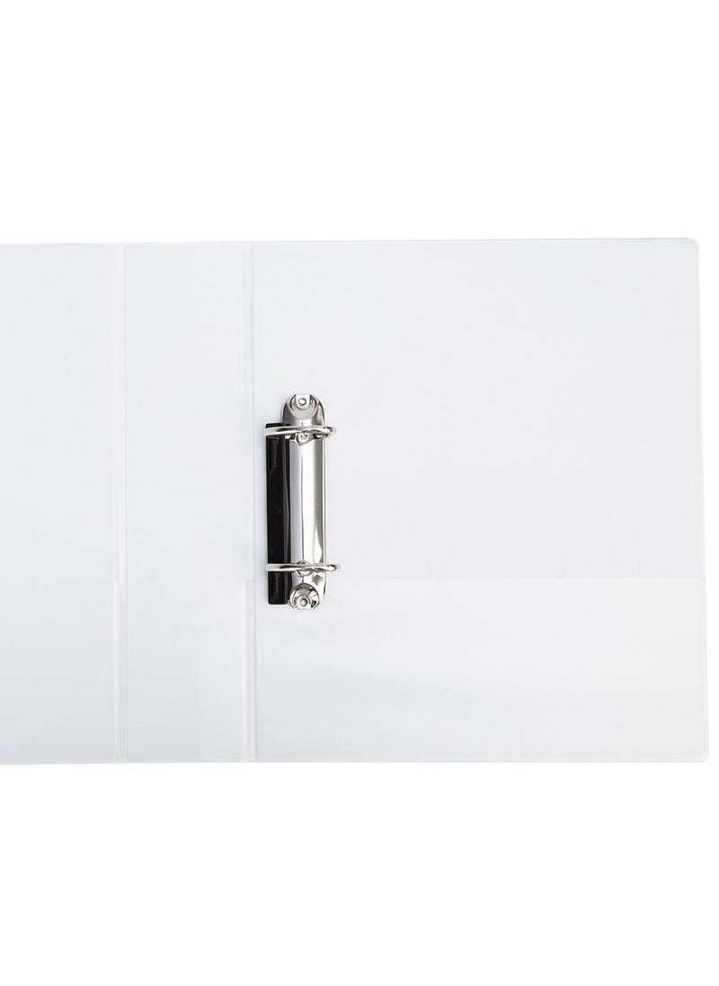 Deli Two-Ring Binder White 2Inch Wide  - Image 3