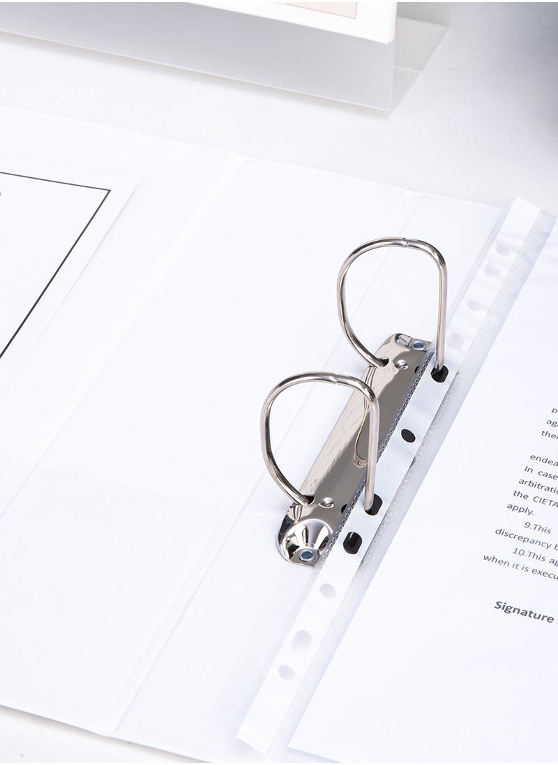 Deli Two-Ring Binder White 2Inch Wide  - Image 4