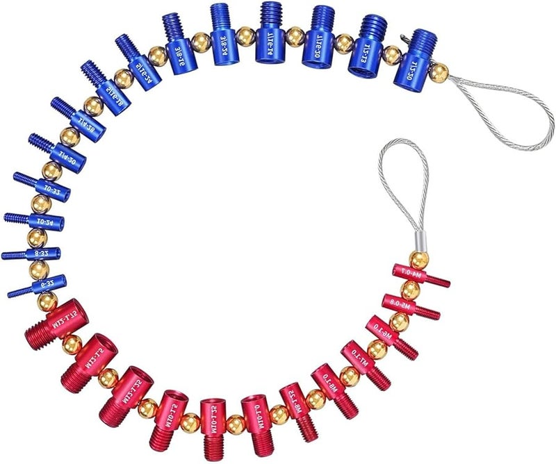 مقياس الخيط القابل للفصل أداة فحص حجم البرغي والصامولة واللولب السلكي - Image 2