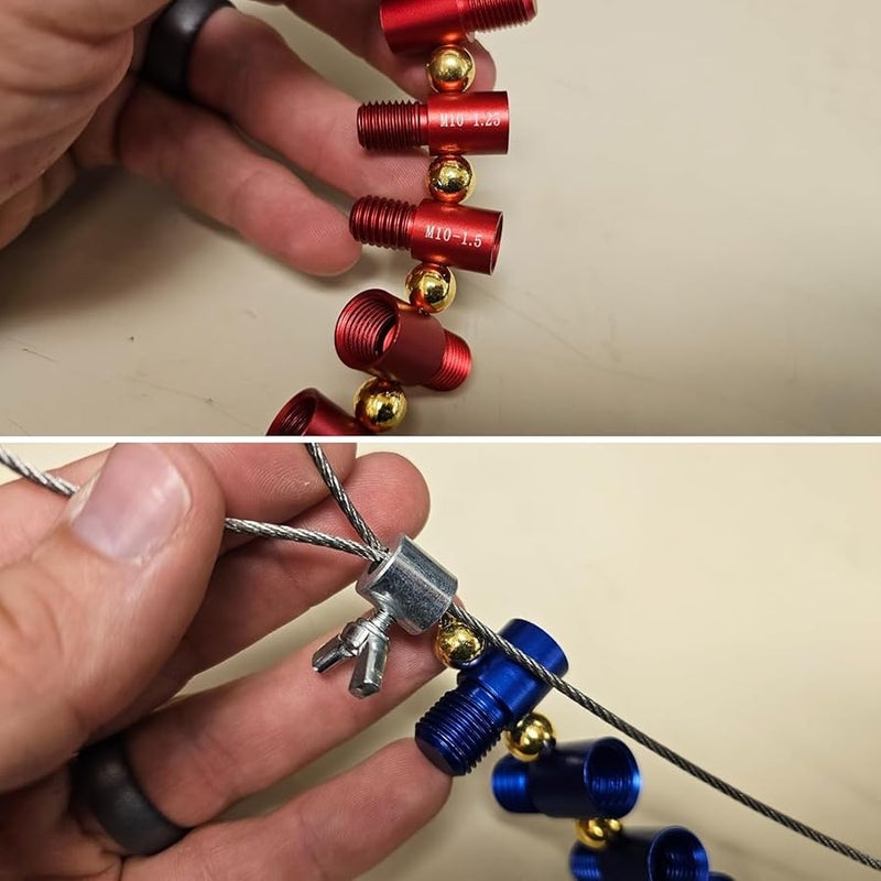 مقياس الخيط القابل للفصل أداة فحص حجم البرغي والصامولة واللولب السلكي - Image 4