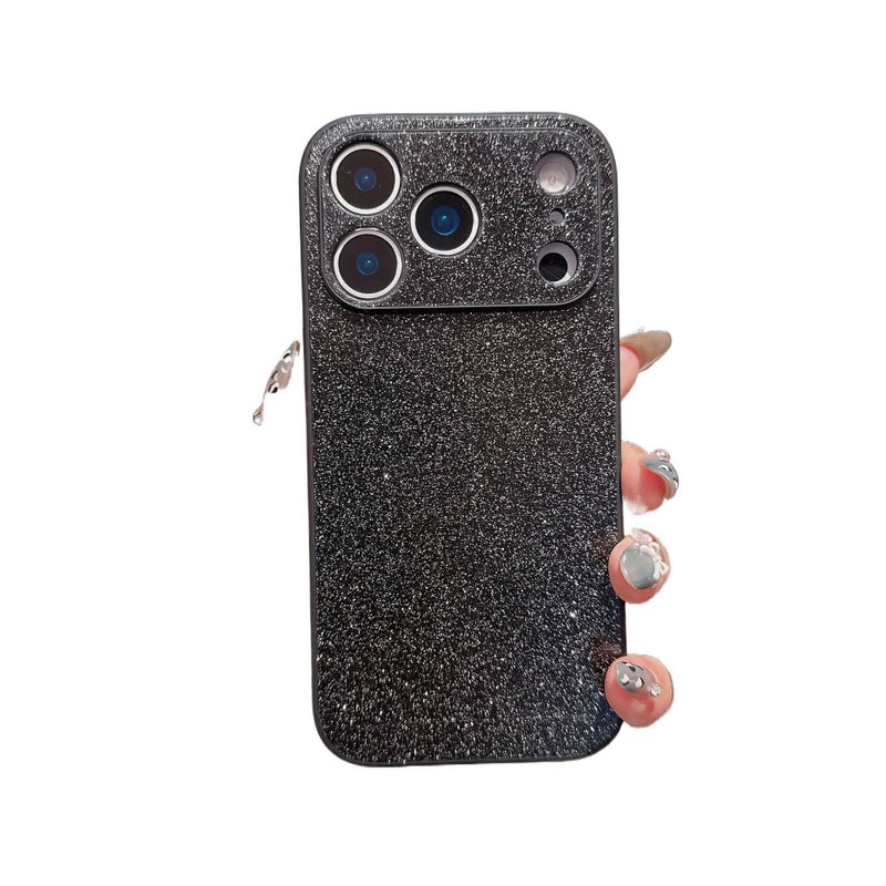 غطاء واقي | بريق لامع | ملمس جلدي | مقاوم للصدمات لـ iPhone 12 - Image 5