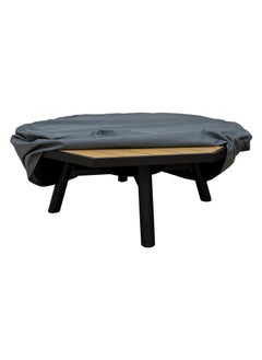 NABCO Light Octagon Wood-Burning Fire Pit Table for Patio with Aluminium frame  – 135x135x52 cm, Outdoor Dining Table with Fire Pit, Durable and Sleek for Backyard, Deck, or Garden, Natural Teak/Black  - Image 4