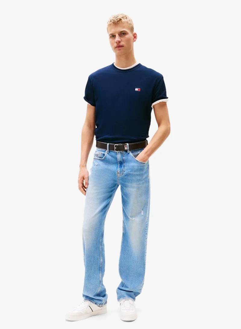 TOMMY JEANS  Tommy Badge Jersey T-Shirt for Men | Best Price UAE