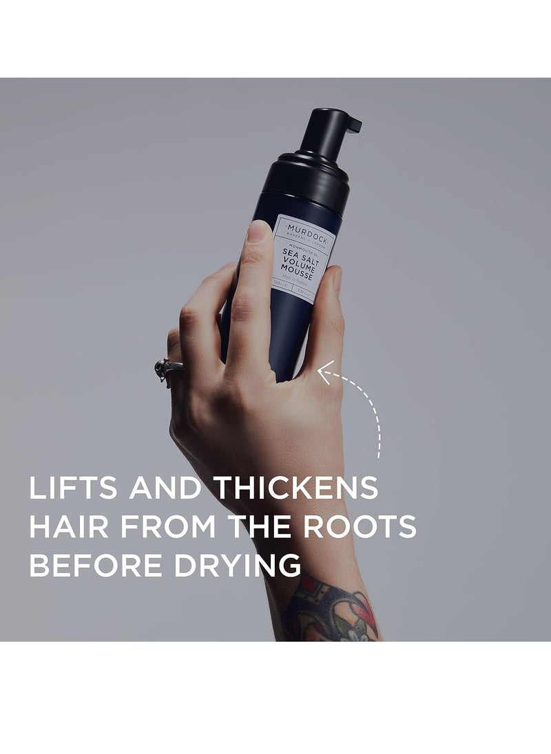 Murdock London Murdock London Sea Salt Volume Mousse | Thickening Matte Provides Volume and Hold | Vegan | Made in England | 5.07 oz  - Image 2