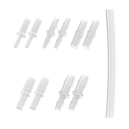 Syarme Female Urination Device Connector, Hose Barb Fittings 10Pcs, Connect The Urinal Tightly to the Extension Tube, Reusable Pipeline Connector, 1/5",7/25",7/20",11/25",47/100" (7/20" to 5 Diameters) - Image 1