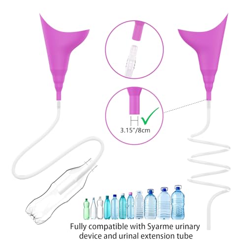 Syarme Female Urination Device Connector, Hose Barb Fittings 10Pcs, Connect The Urinal Tightly to the Extension Tube, Reusable Pipeline Connector, 1/5",7/25",7/20",11/25",47/100" (7/20" to 5 Diameters) - Image 4