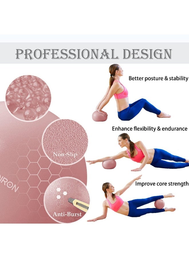 PROIRON Pilates Ball 25cm Mini Ball Small Exercise Ball for Pilates, Yoga, Core Training, Physical Therapy, Balance, Stability, Stretching - Image 3