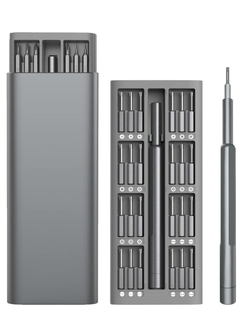 Generic Precision Screwdrivers Set, 48 in 1 S2 Steel Mini Magnetic Screwdriver Bit Repair Tool Kit with Premium Quality Aluminum Case for Phone,Tablet,iPad,Eyeglasses,Household Appliances,Toys,Watch  - Image 1