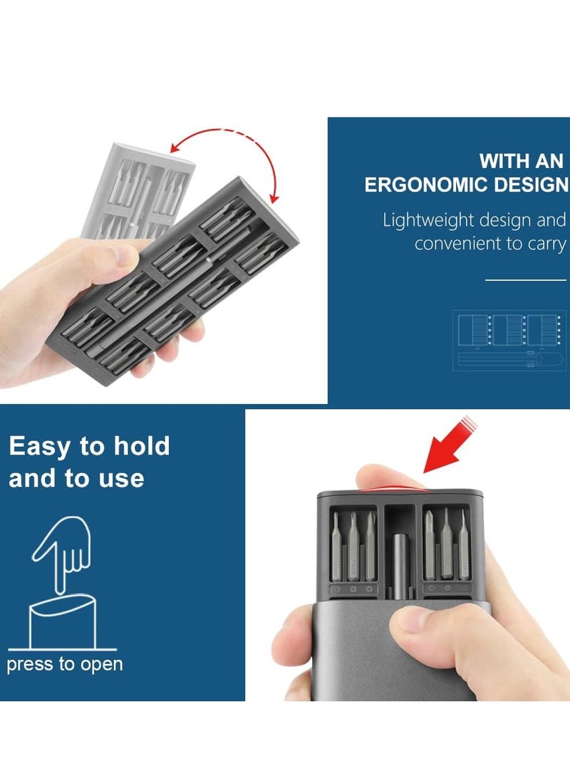 Generic Precision Screwdrivers Set, 48 in 1 S2 Steel Mini Magnetic Screwdriver Bit Repair Tool Kit with Premium Quality Aluminum Case for Phone,Tablet,iPad,Eyeglasses,Household Appliances,Toys,Watch  - Image 4