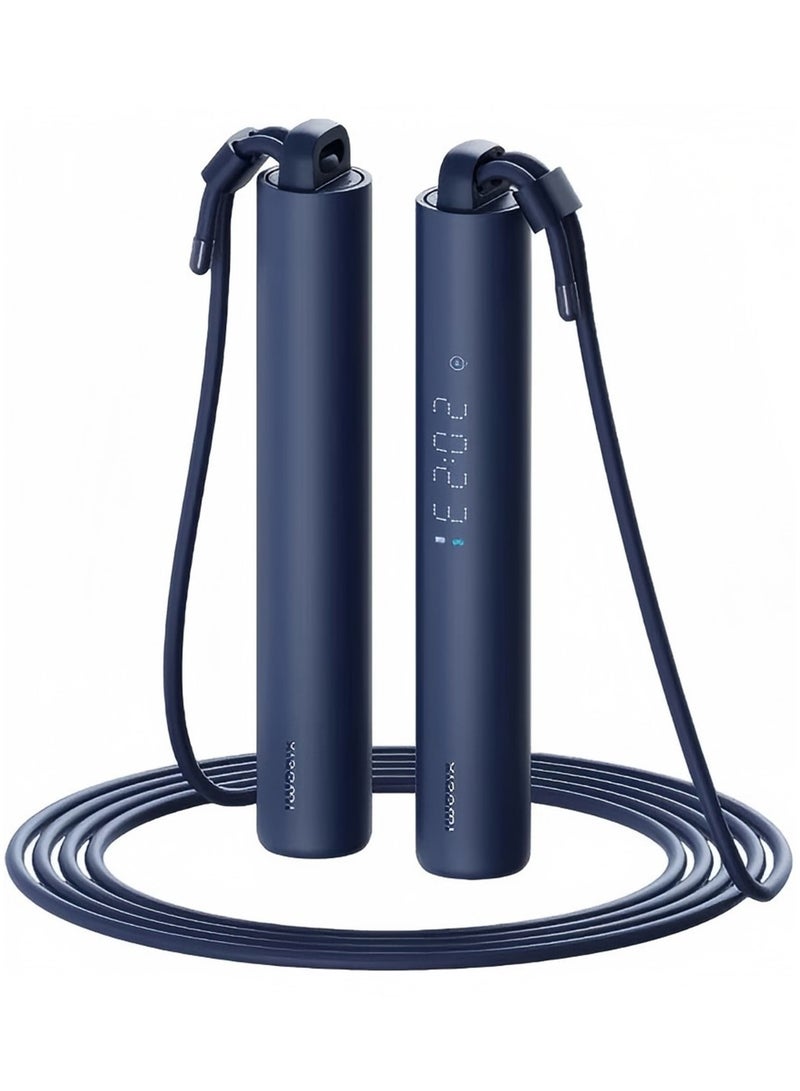 Xiaomi Smart Jump Rope Digital Counter With Apps Control for Sport Fitness Exercise 3 Meter Cable-Dark Blue 3meter - Image 1