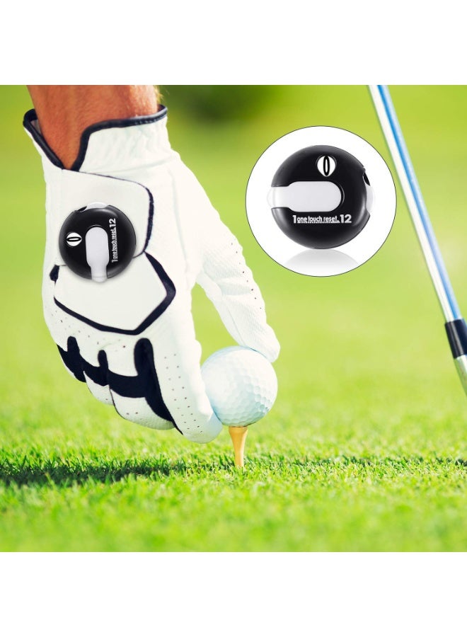 3Pcs Golf Score Counter 1.2 Inch Touch Reset Golf Stroke Counter Clicker with Clip Mini Compact Score Tracker Attachment for Women Men Golfers Scorekeeper Gloves - Image 5