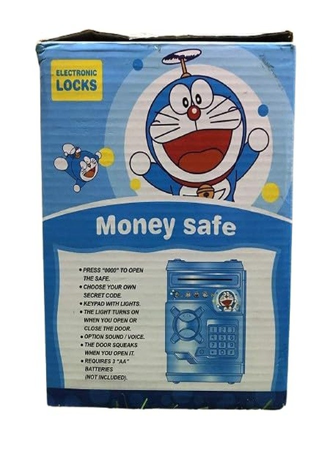 Space Enterprises Doraemon Money Safe Kids Piggy Savings Bank with Electronic Lock - Image 4