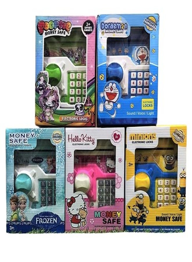 Space Enterprises Doraemon Money Safe Kids Piggy Savings Bank with Electronic Lock - Image 5