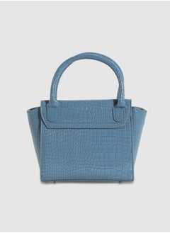 Haute Sauce Stud Croc Mini Handbag - Blue  - Image 3