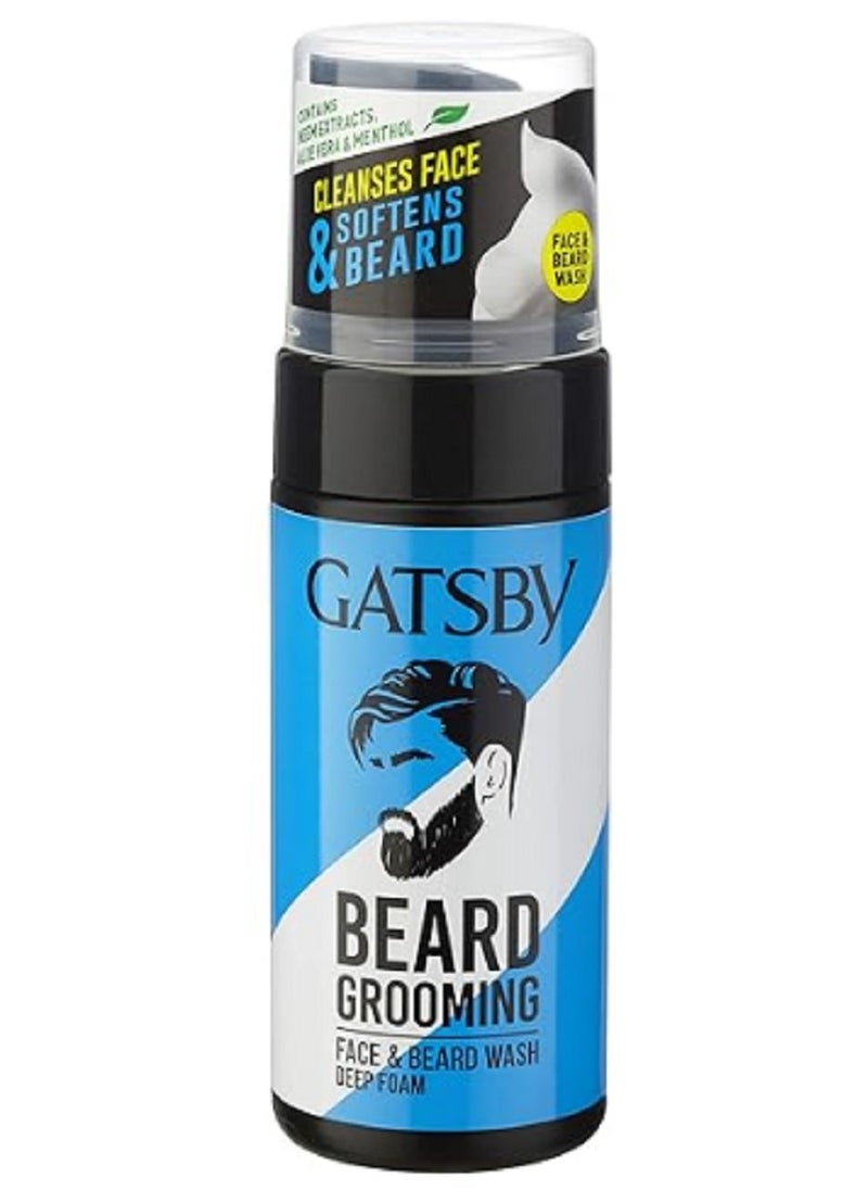 GATSBY Beard Grooming Face And Beard Wash Deep Foam 110 ml  - Image 1