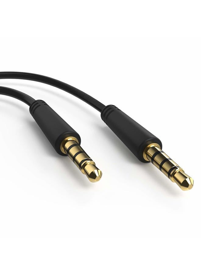 Ancable 3.5mm TRRS AUX Cable, 3 Ft Cord 3.5mm Screen-to-Screen Audio and Video AV AUX Cable for Philips, Insignia Dual Screen Portable DVD Player - Image 1