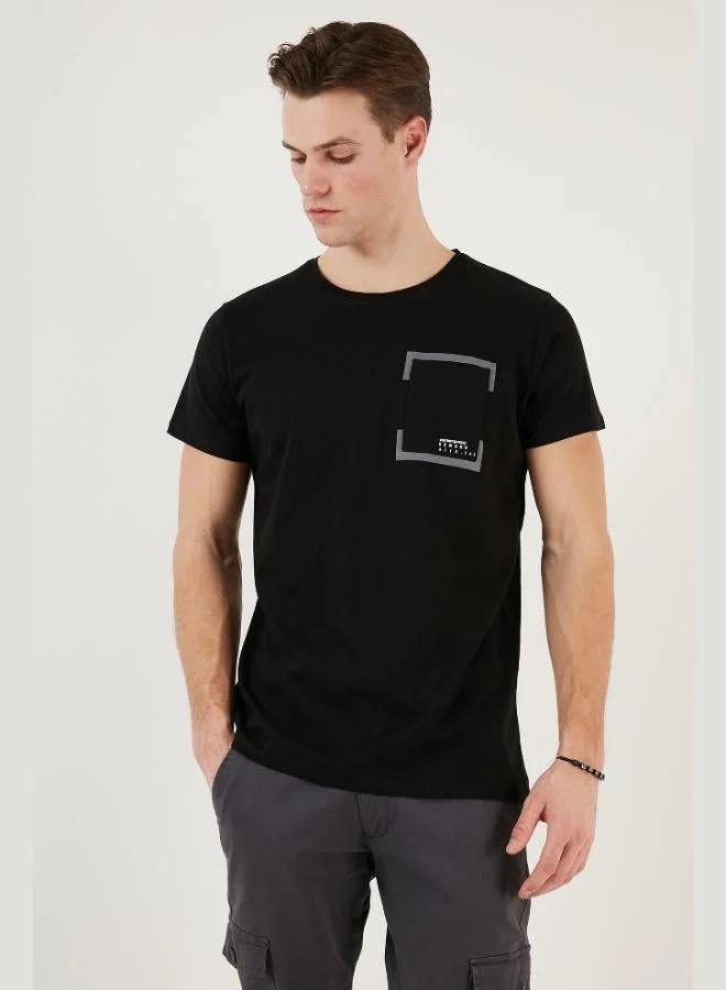 Buratti Crew Neck Cotton Slim Fit T Shirt Men's T SHIRT 541REWORK