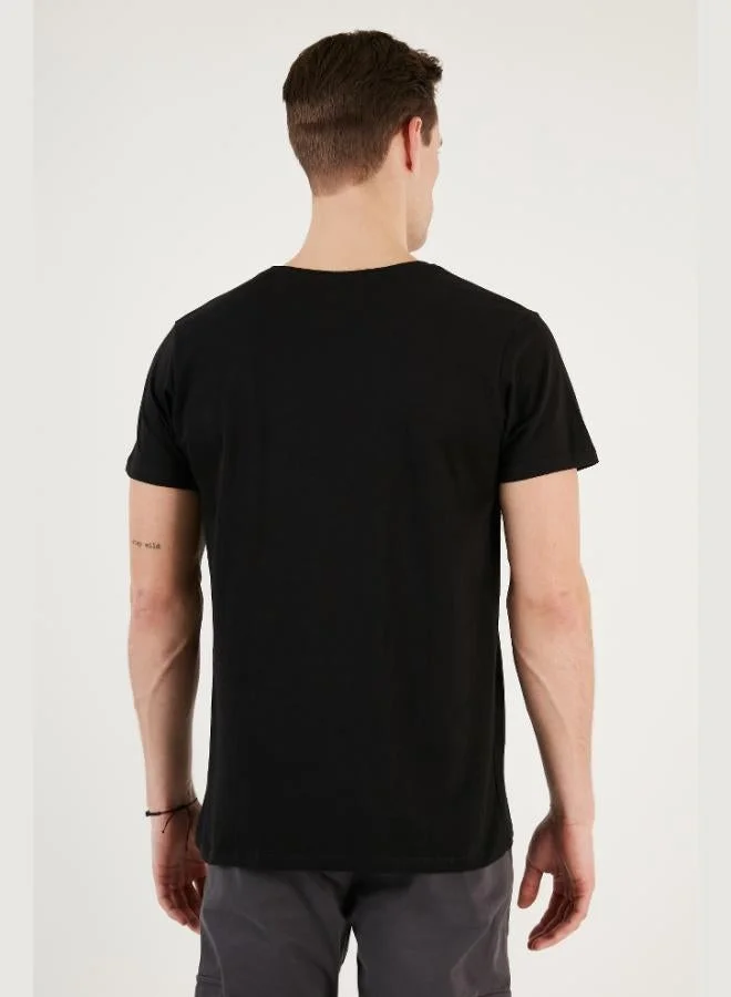 Buratti  Buratti Crew Neck Cotton Slim Fit T Shirt Men's T SHIRT 541REWORK for Men | Best Price UAE