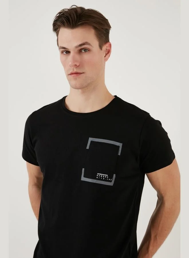 Buratti  Buratti Crew Neck Cotton Slim Fit T Shirt Men's T SHIRT 541REWORK for Men | Best Price UAE