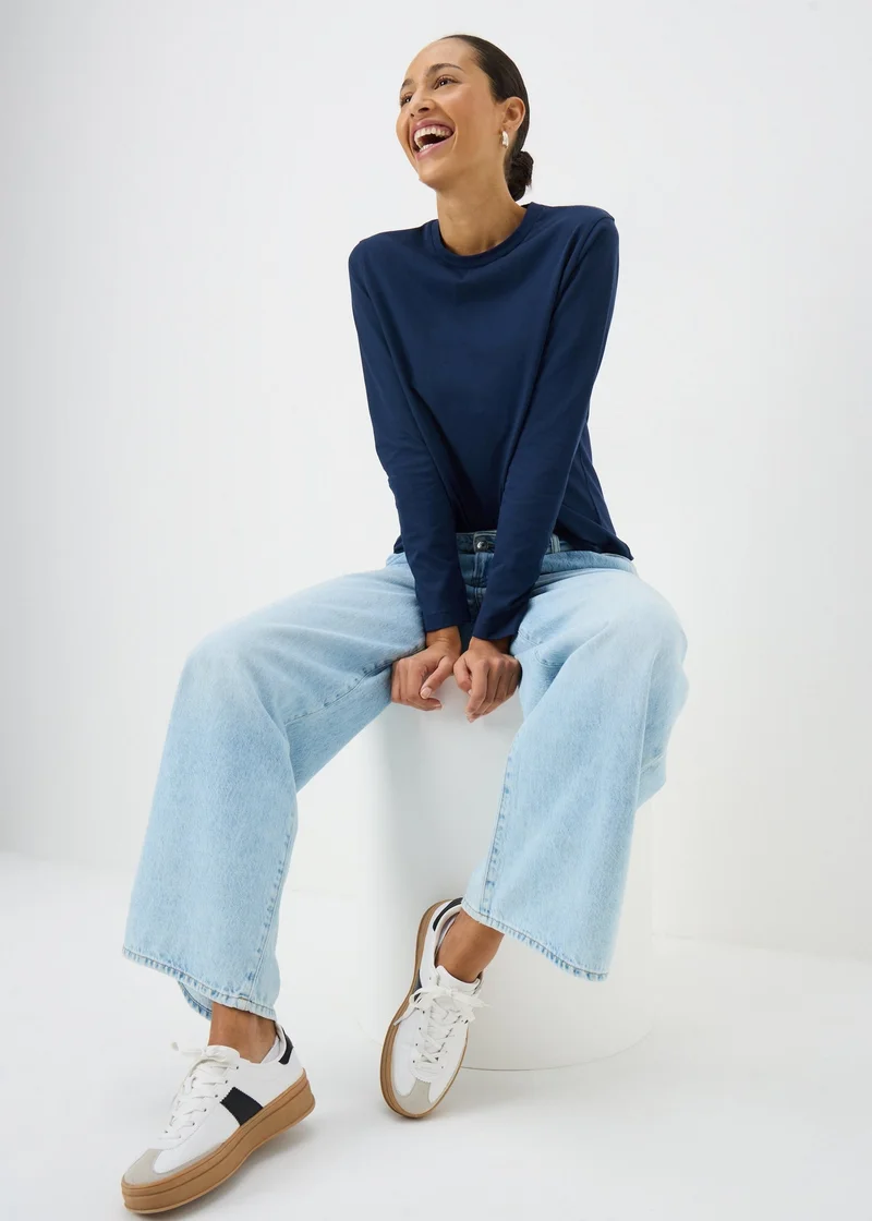 ماتلان Blue Regular Fit Long Sleeve Top