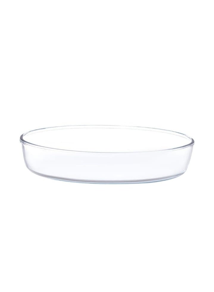 Turkish oval heat-resistant glass tray set, 3 pieces - Image 3