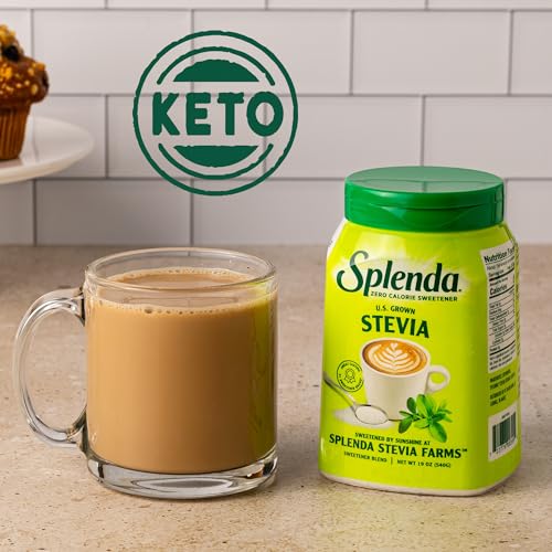SPLENDA Stevia Zero Calorie Sweetener, Plant Based Sugar Substitute Granulated Powder, 19 oz Jar - Image 5