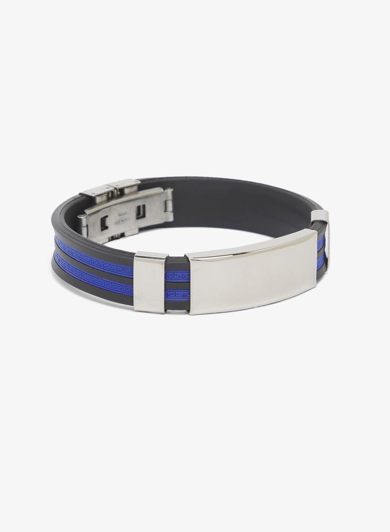 Seventy Five Silicone and Stainless Steel Bracelet - Image 1