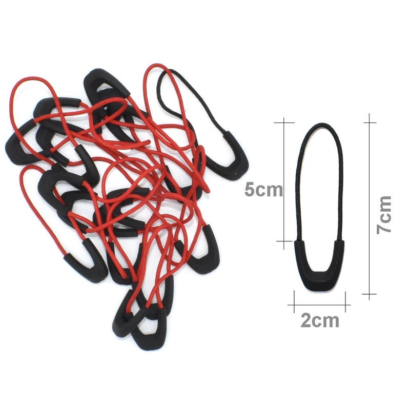 Renashed 30Pcs Zipper Pulls Cord Replacement for Backpacks, Jackets, Traveling Cases, Luggage, Purses, Handbags, Kids by Renashed - Image 2