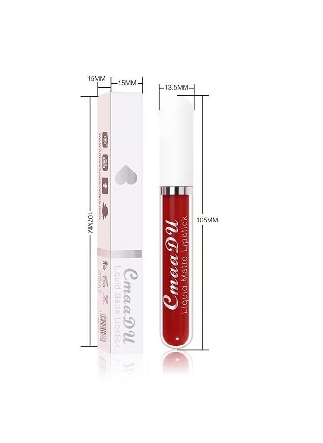 CmaaDu - Liquid Matte Lipstick ,Has A Refreshing Texture, Easy To Color, Does Not Touch The Cup,Has A Long-Lasting Moisturizing Effect, With A Matte And Lip Filling Effect(#13) - Image 1