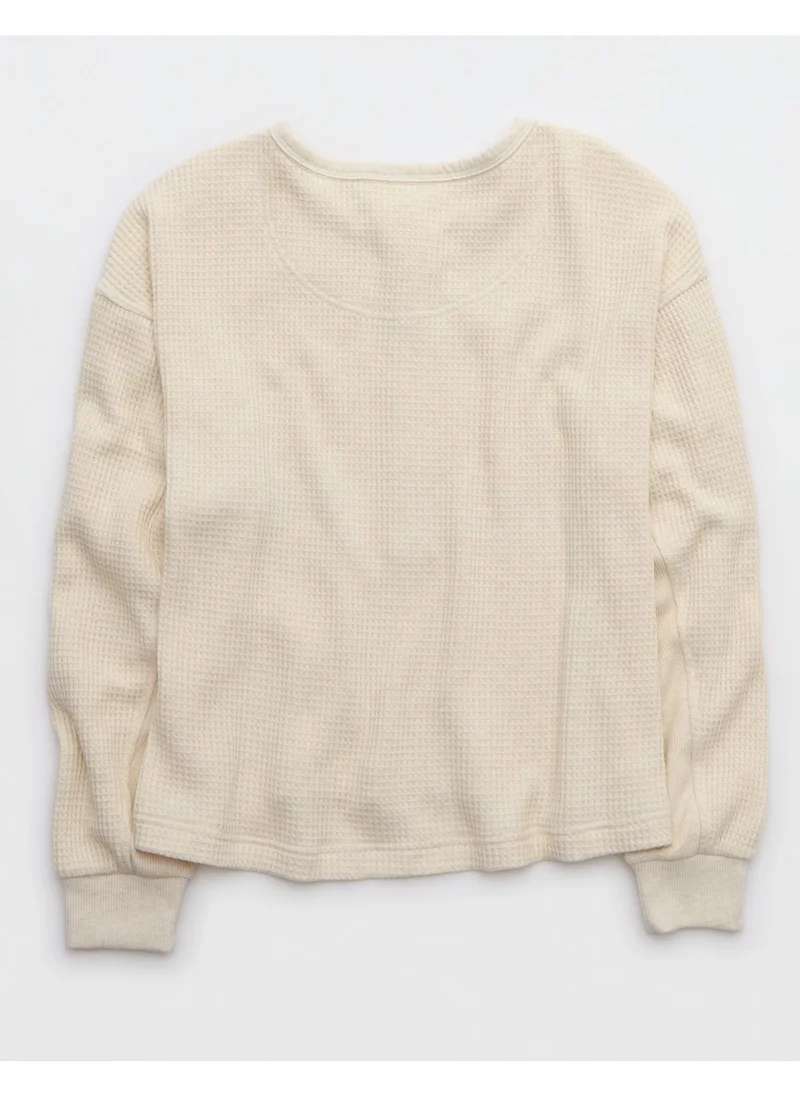 آري من امريكان ايجل Waffle Henley Regular Fit Shirt