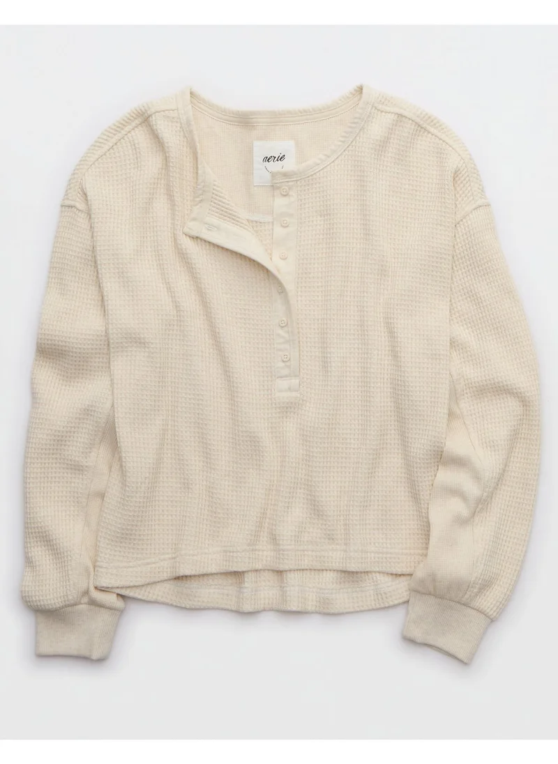 آري من امريكان ايجل Waffle Henley Regular Fit Shirt