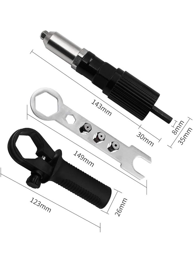 Electric Rivet Nut Machine Core Pull Accessories Attachments Cordless Riveting Drill Joint Adapter Riveter Insert Nut Tools - Image 4