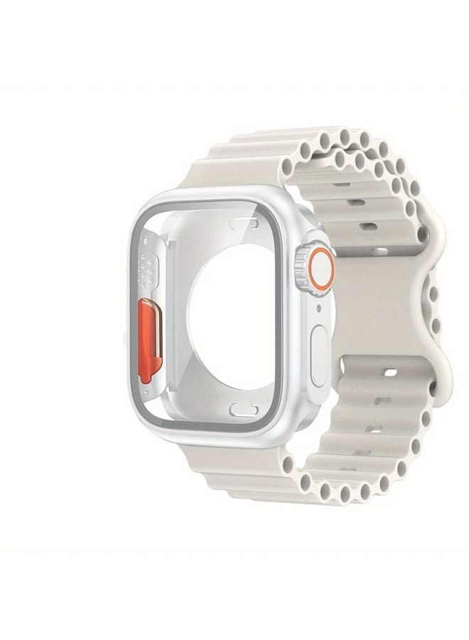 2pcs Starlight Strap Case For Apple Watch Series 7 8 9 41mm With Screen Protector - Image 4