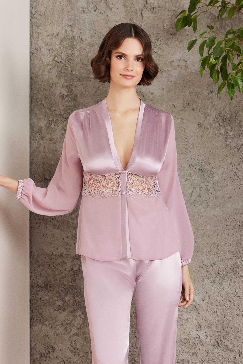 pierre cardin 6005 Women Rose Bridal Dowry Set 6 Piece Satin Set  - Image 1
