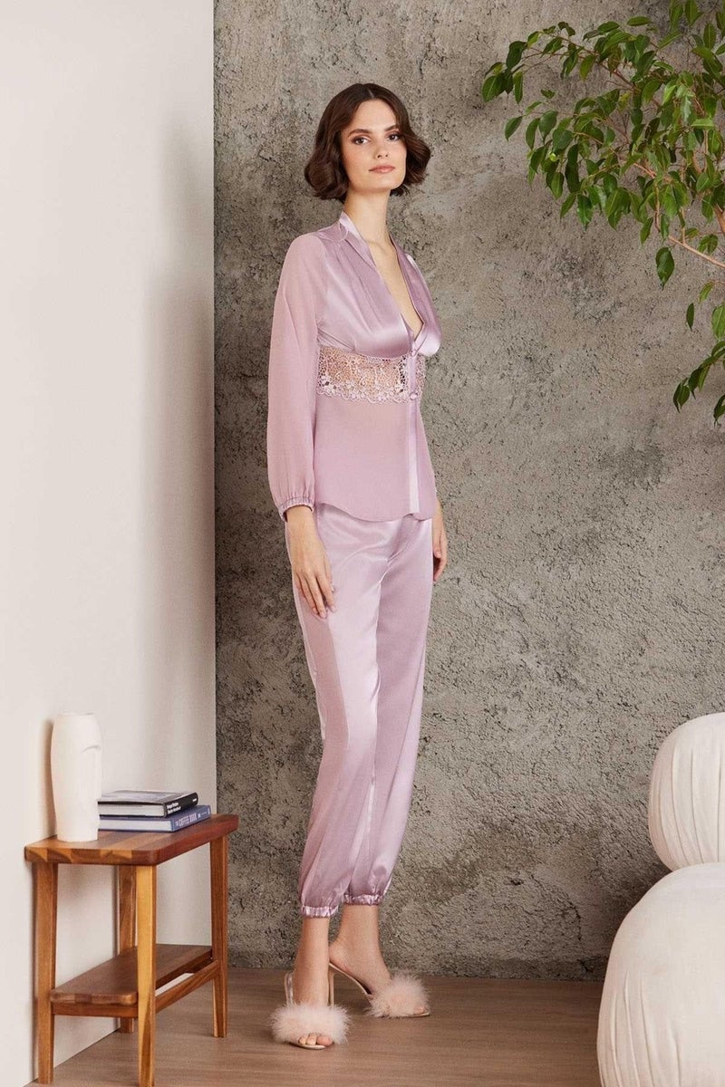 pierre cardin 6005 Women Rose Bridal Dowry Set 6 Piece Satin Set  - Image 5