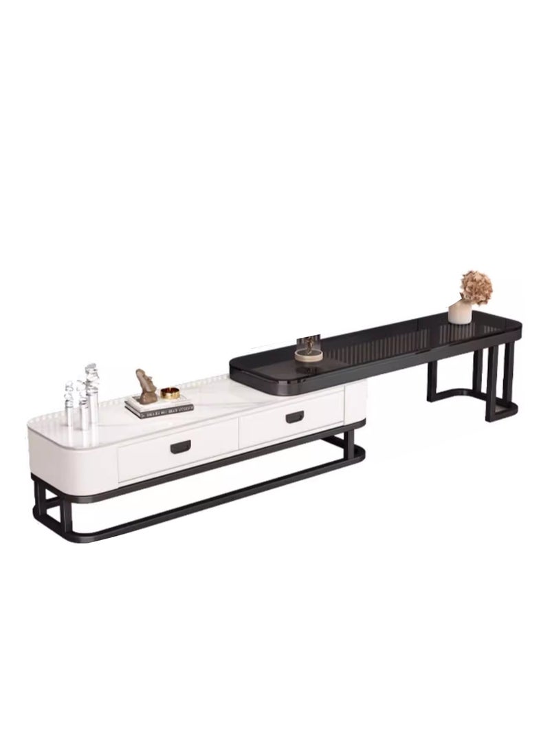 غرانفين خزانة تلفزيون من الزجاج المقسّى لغرفة المعيشة المنزلية - Image 2