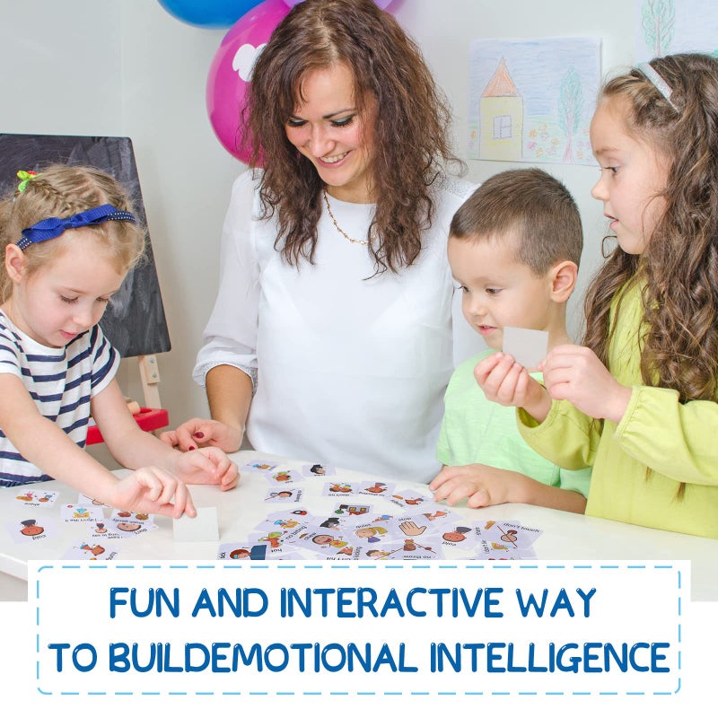 Epakh 37 قطعة بطاقة تواصل لذوي اضطراب التوحد للأطفال والبالغين ذوي تأخر الكلام، أدوات مساعدة بصرية لتعلم اللغة، بطاقات تعليمية لمشاعر وأحاسيس خاصة - Image 4