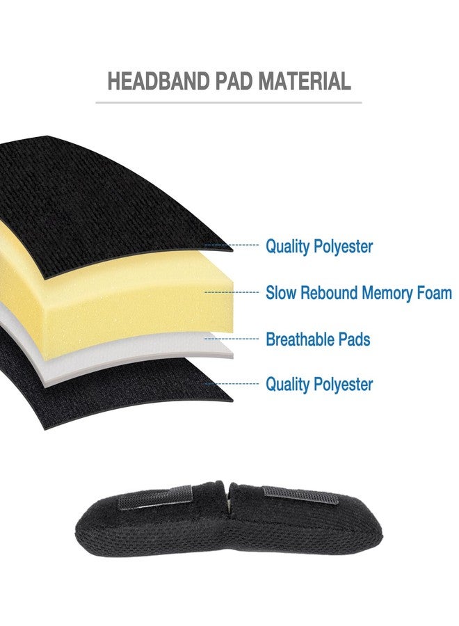 Voarmaks A20 Upgrade Headband Cushion Pad + 4 Pack Foam Mic Cover Compatible with Bose A20 Aviation Headset, Headband Pad with Memory Foam + 4 Microphone Windscreens & 4 O-Rings (Refresh Kit) - Image 3