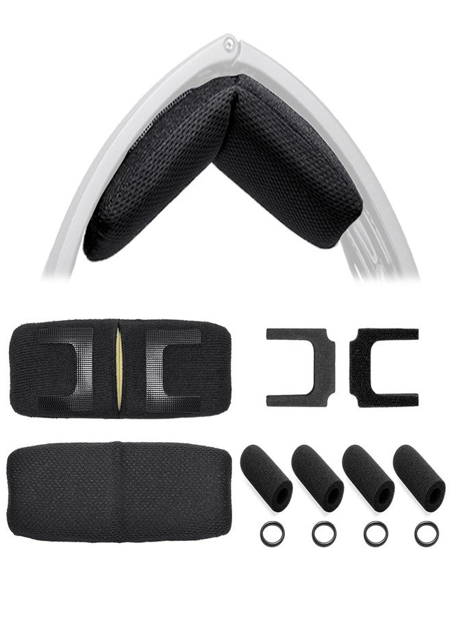 Voarmaks A20 Upgrade Headband Cushion Pad + 4 Pack Foam Mic Cover Compatible with Bose A20 Aviation Headset, Headband Pad with Memory Foam + 4 Microphone Windscreens & 4 O-Rings (Refresh Kit) - Image 1