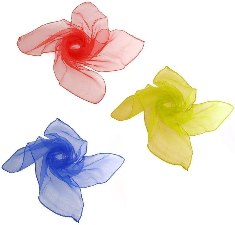 klarako 12 Pieces Magic Tricks Scarves Juggling Scarf Multicolor Performance Props Accessories for Magic Tricks Performance Kindergarten Dance Group - Image 4