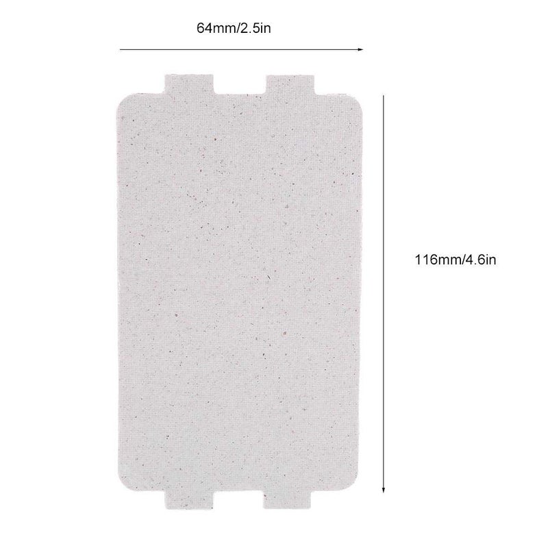 Hztyyier 5pcs Waveguide Cover, Universal Microwave Oven Mica Plate Sheet Repairing Parts for Home Kitchen Office Restaurant Microwave Replacement Accessory - Image 2