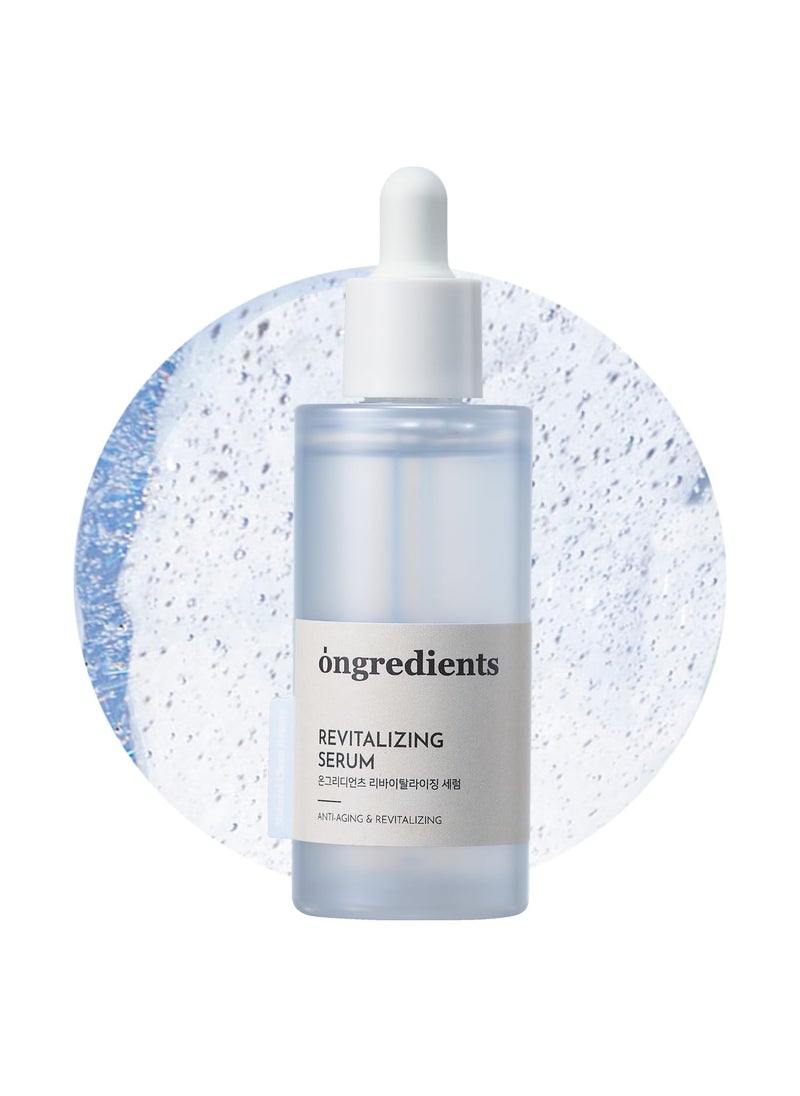 ONGREDIENTS ONGREDIENTS Revitalizing Serum | Hydrating Face Serum for Dull, Uneven Skin Tone | Niacinamide, Squalane, Ceramide, Vitality Care for Dry, Sensitive Skin | Vegan, Korean Skin Care 50ml / 1.69 fl Oz 