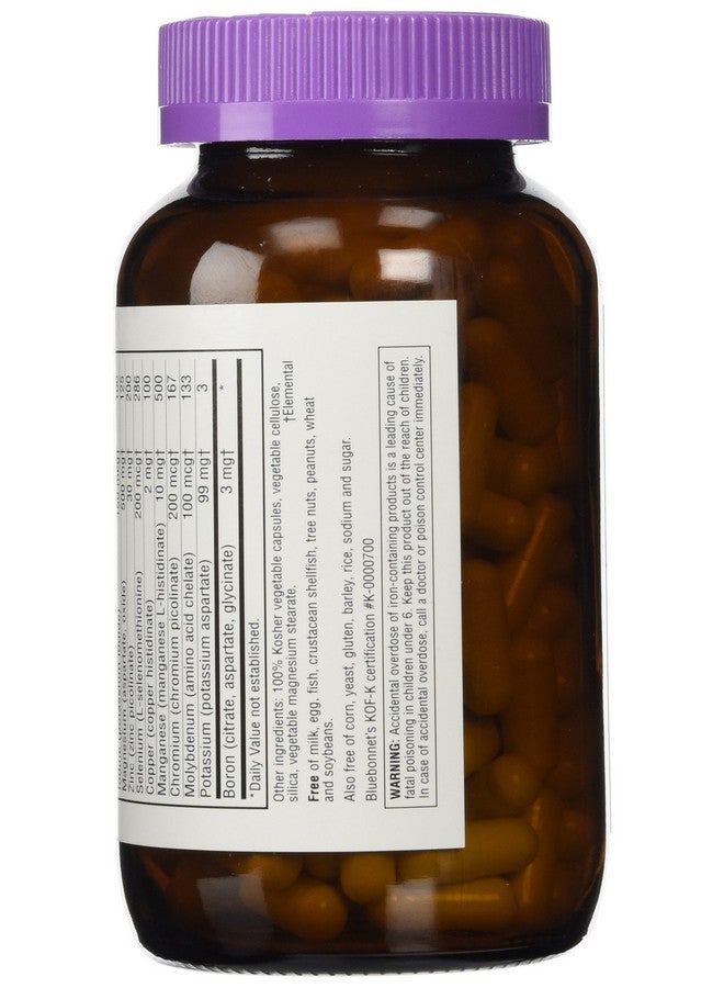 Bluebonnet Multi Minerals Plus Boron Vegetarian Capsules 180 Count White - Image 4