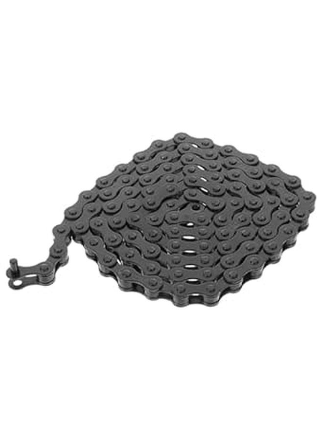 Single Speed Bicycle Chain Black Replacement for Racing and Commuting Cycling Accessory - Image 1