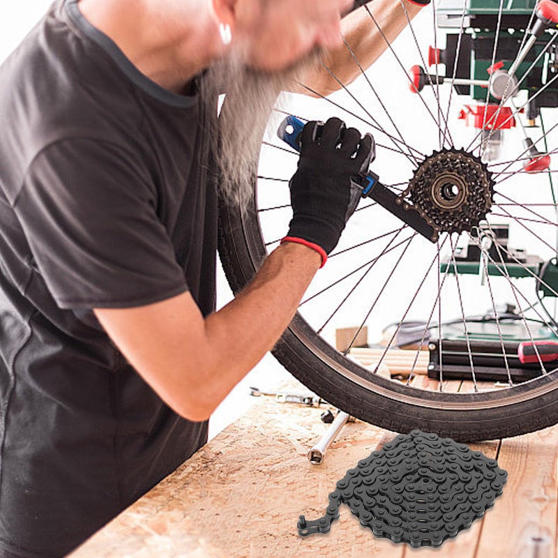 Single Speed Bicycle Chain Black Replacement for Racing and Commuting Cycling Accessory - Image 4