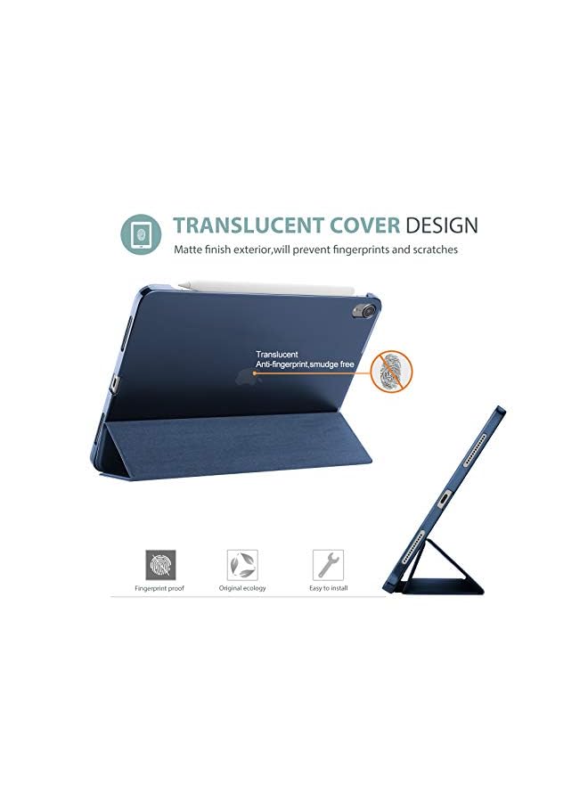 Procases iPad Air 5th Generation 2022 Case, iPad Air 4 10.9 Inch 2020 Case with Tempered Glass Screen Protector, Slim Stand Hard Shell Protective Smart Cover for 10.9” iPad Air 5 Air 4 -Navy - Image 5