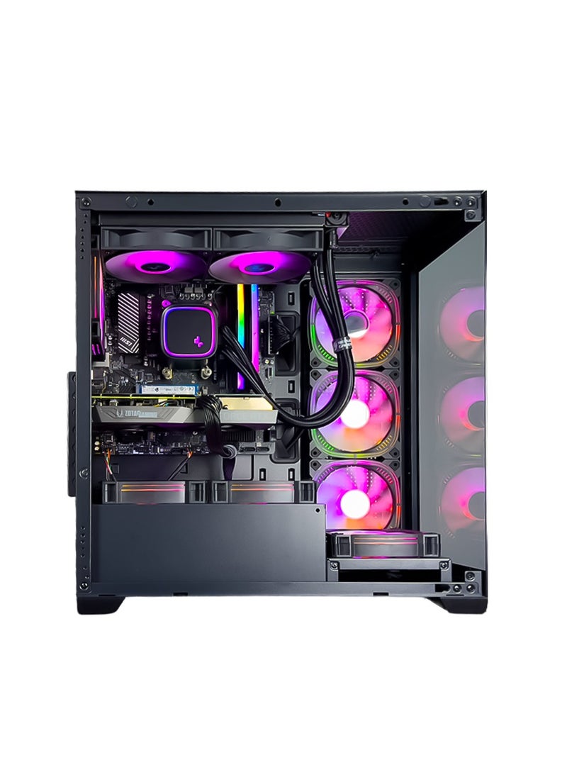 Game Sekret - ThunderBolt Gaming PC - Intel Core i5-12400F Processor | NVIDIA RTX 4060 8GB GPU | 32GB DDR4 RAM | 2TB M.2 NVMe SSD | 240mm Liquid Cooler | WiFi Ready | Windows 11 Pro | Game Sekret Desktop Computer Tower - Image 1