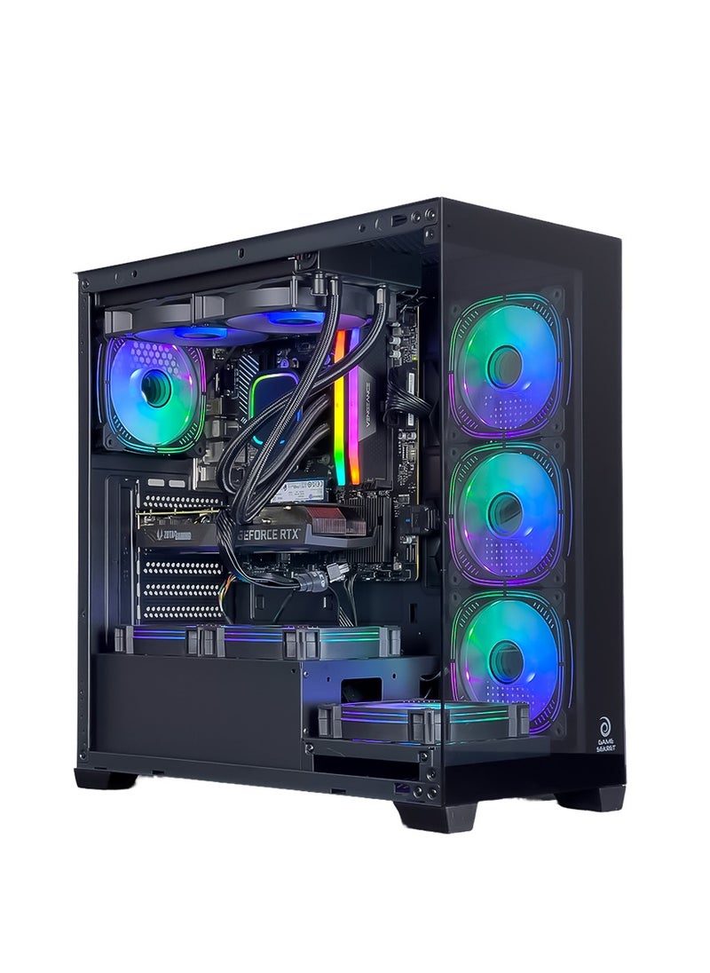 Game Sekret - ThunderBolt Gaming PC - Intel Core i5-12400F Processor | NVIDIA RTX 4060 8GB GPU | 32GB DDR4 RAM | 2TB M.2 NVMe SSD | 240mm Liquid Cooler | WiFi Ready | Windows 11 Pro | Game Sekret Desktop Computer Tower - Image 1