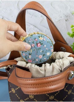 Y&D 4 Pack Retro Floral Makeup Compact 2-Sided Mirror with Patterns Small Pocket Purse Mirrors Beauty Handheld Folding Portable Travel for Women Girls Lady  - Image 2